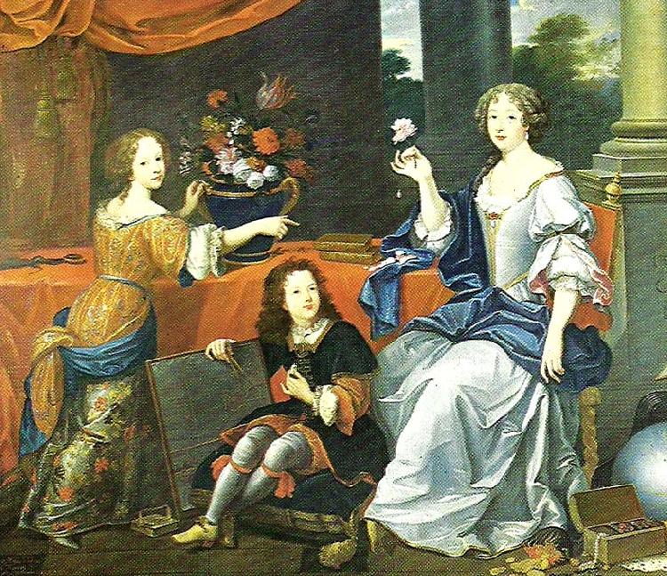 Pierre Mignard mlle de lavalliere and her children, c china oil painting image